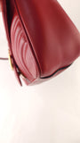 Gucci Marmont Red Leather Shoulder Bag - R0007