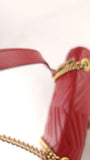 Gucci Marmont Red Leather Shoulder Bag - R0007