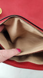 Gucci Marmont Red Leather Shoulder Bag - R0007
