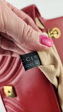 Gucci Marmont Red Leather Shoulder Bag - R0007