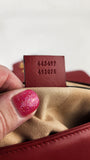 Gucci Marmont Red Leather Shoulder Bag - R0007