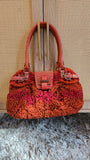Salvatore Ferragamo Orange/Red Knit Hand Bag - 3769