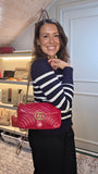 Gucci Marmont Red Leather Shoulder Bag - R0007