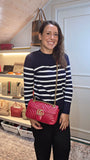 Gucci Marmont Red Leather Shoulder Bag - R0007