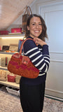Salvatore Ferragamo Orange/Red Knit Hand Bag - 3769