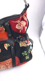 Salvatore Ferragamo Gancini Black Safari-Theme Nylon Shoulder Bag - 3817