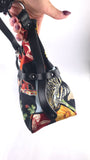 Salvatore Ferragamo Gancini Black Safari-Theme Nylon Shoulder Bag - 3817
