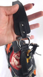 Salvatore Ferragamo Gancini Black Safari-Theme Nylon Shoulder Bag - 3817