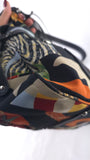 Salvatore Ferragamo Gancini Black Safari-Theme Nylon Shoulder Bag - 3817