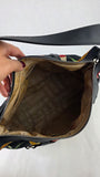 Salvatore Ferragamo Gancini Black Safari-Theme Nylon Shoulder Bag - 3817