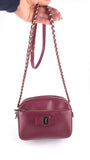 Salvatore Ferragamo Red Vala Leather Shoulder Bag - 3813
