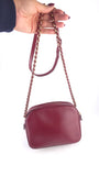 Salvatore Ferragamo Red Vala Leather Shoulder Bag - 3813