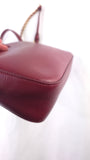 Salvatore Ferragamo Red Vala Leather Shoulder Bag - 3813