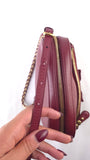 Salvatore Ferragamo Red Vala Leather Shoulder Bag - 3813
