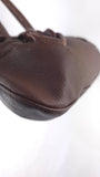 Salvatore Ferragamo Brown Leather Gancini Handbag - 3796