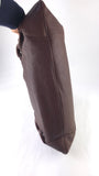 Salvatore Ferragamo Brown Leather Gancini Handbag - 3796