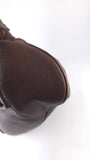 Salvatore Ferragamo Brown Leather Gancini Handbag - 3796