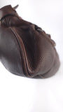 Salvatore Ferragamo Brown Leather Gancini Handbag - 3796