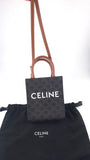 Celine Brown Macadam Top Handle 2way Handbag - R0037