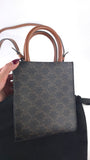 Celine Brown Macadam Top Handle 2way Handbag - R0037