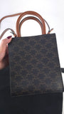 Celine Brown Macadam Top Handle 2way Handbag - R0037