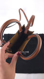 Celine Brown Macadam Top Handle 2way Handbag - R0037