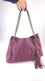 Gucci Purple Leather Soho Chain Shoulder Bag - R0008