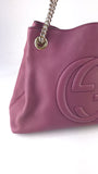 Gucci Purple Leather Soho Chain Shoulder Bag - R0008