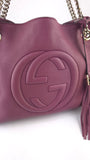 Gucci Purple Leather Soho Chain Shoulder Bag - R0008