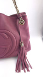 Gucci Purple Leather Soho Chain Shoulder Bag - R0008