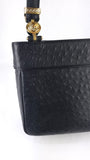 Versace Black Leather Sunburst Medusa Shoulder Bag - R0031