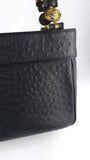 Versace Black Leather Sunburst Medusa Shoulder Bag - R0031