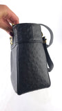 Versace Black Leather Sunburst Medusa Shoulder Bag - R0031