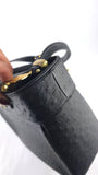 Versace Black Leather Sunburst Medusa Shoulder Bag - R0031