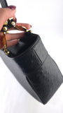 Versace Black Leather Sunburst Medusa Shoulder Bag - R0031