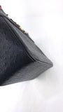 Versace Black Leather Sunburst Medusa Shoulder Bag - R0031