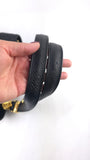 Versace Black Leather Sunburst Medusa Shoulder Bag - R0031