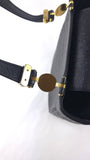 Versace Black Leather Sunburst Medusa Shoulder Bag - R0031