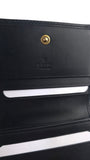 Gucci Black Leather Marmont Card Case Wallet - R0030