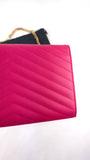 YSL Pink Caviar Leather Chevron Envelope WOC - R0013