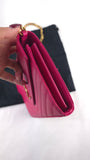 YSL Pink Caviar Leather Chevron Envelope WOC - R0013