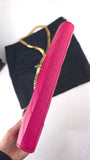 YSL Pink Caviar Leather Chevron Envelope WOC - R0013