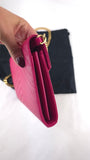 YSL Pink Caviar Leather Chevron Envelope WOC - R0013