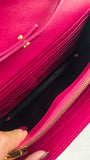 YSL Pink Caviar Leather Chevron Envelope WOC - R0013