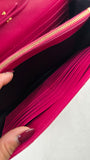 YSL Pink Caviar Leather Chevron Envelope WOC - R0013
