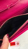 YSL Pink Caviar Leather Chevron Envelope WOC - R0013