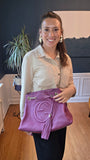 Gucci Purple Leather Soho Chain Shoulder Bag - R0008