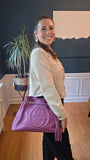 Gucci Purple Leather Soho Chain Shoulder Bag - R0008