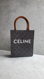 Celine Brown Macadam Top Handle 2way Handbag - R0037