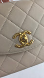 Chanel Cream Top Handle 2way  - G0999